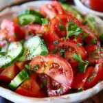 Rustic Tomato and Cucumber Salad