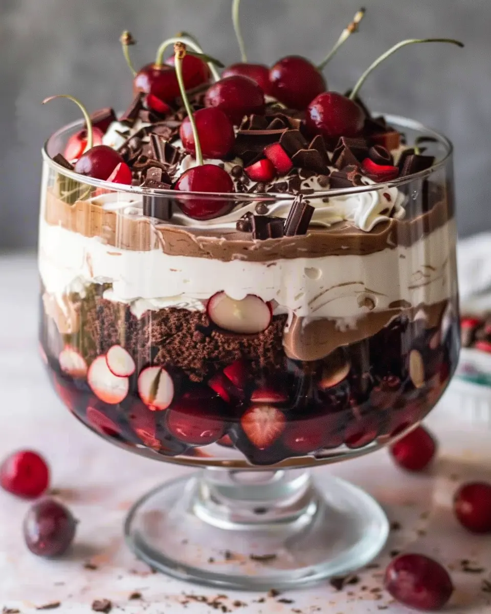 Vegan Black Forest Trifle: Indulgent Layers of Chocolate Delight