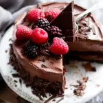 Dark Chocolate Mousse Cake