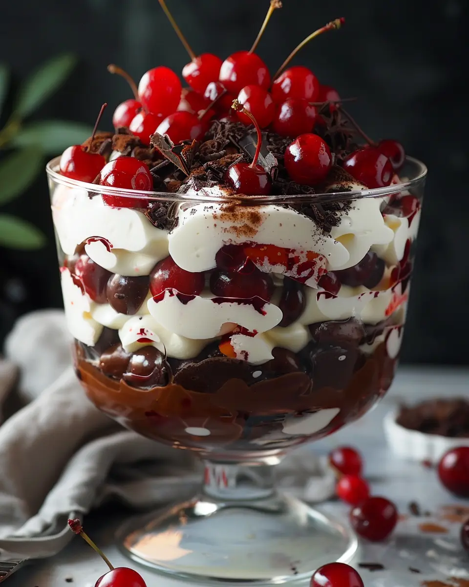 Easy black forest trifle: A decadent dessert to indulge in