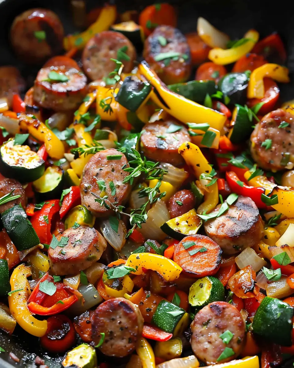 Sausage and Veggies Skillet: Easy One-Pan Dinner Delight