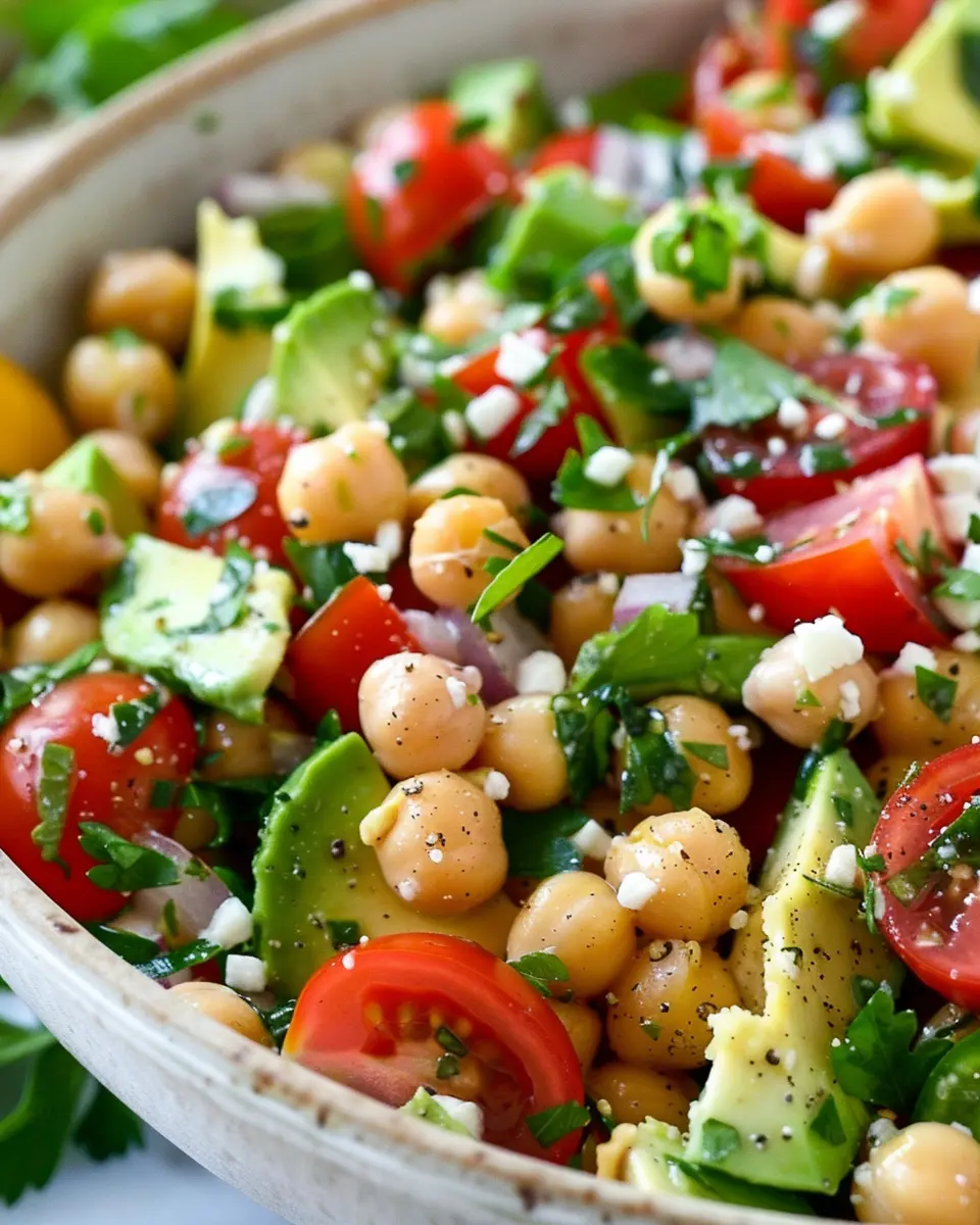Chickpea Salad with Avocado: The Easy &amp; Healthy Twist You Need