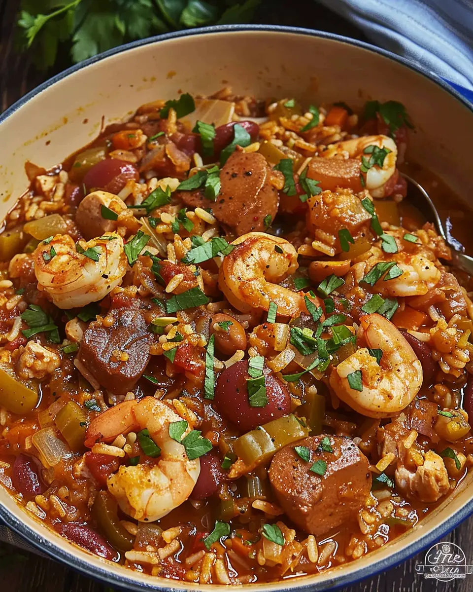 Jambalaya Recipe: Indulgent Comfort with Turkey Bacon and Chicken Ham