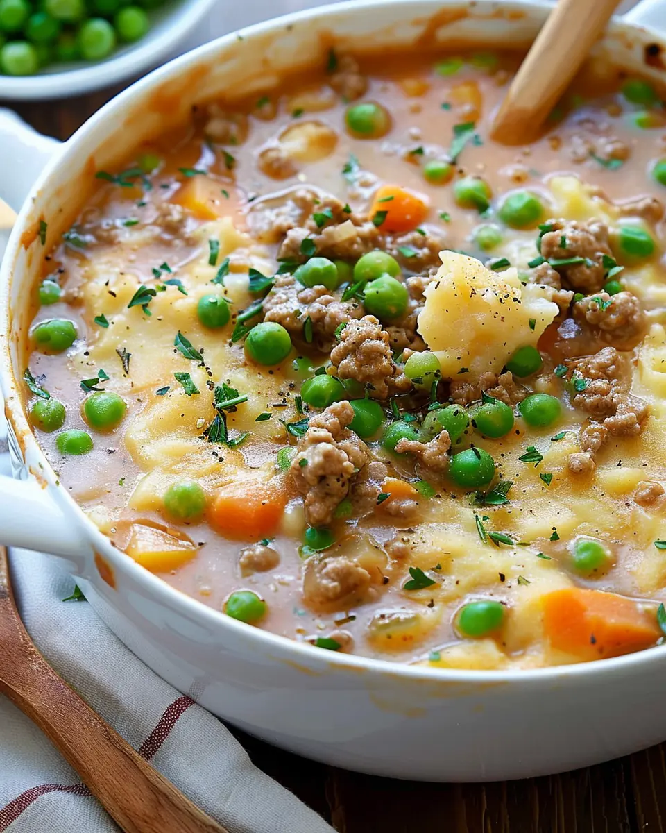 Shepherd’s Pie Soup: A Comforting Twist with Turkey Bacon