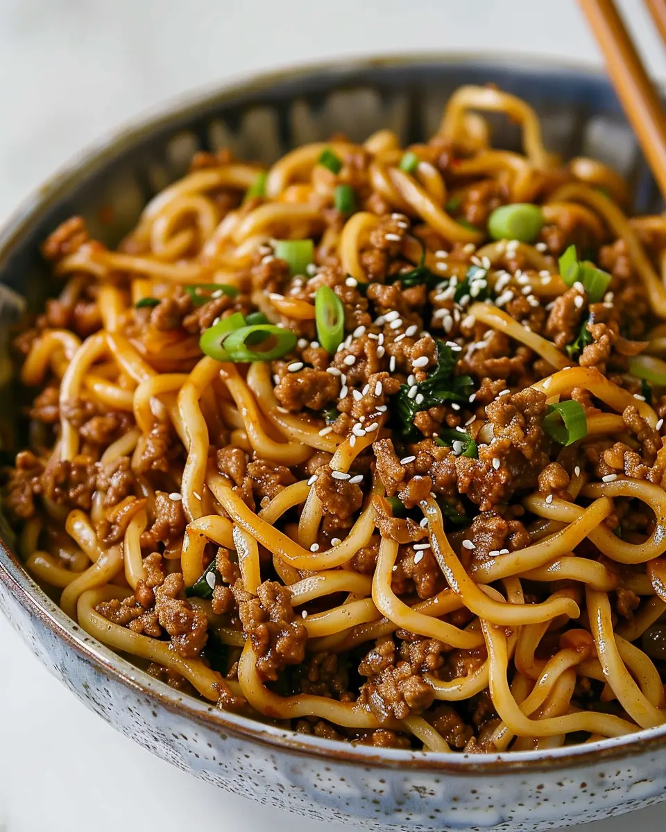 Mongolian Ground Beef Noodles Recipe: Easy Comfort Food Delight