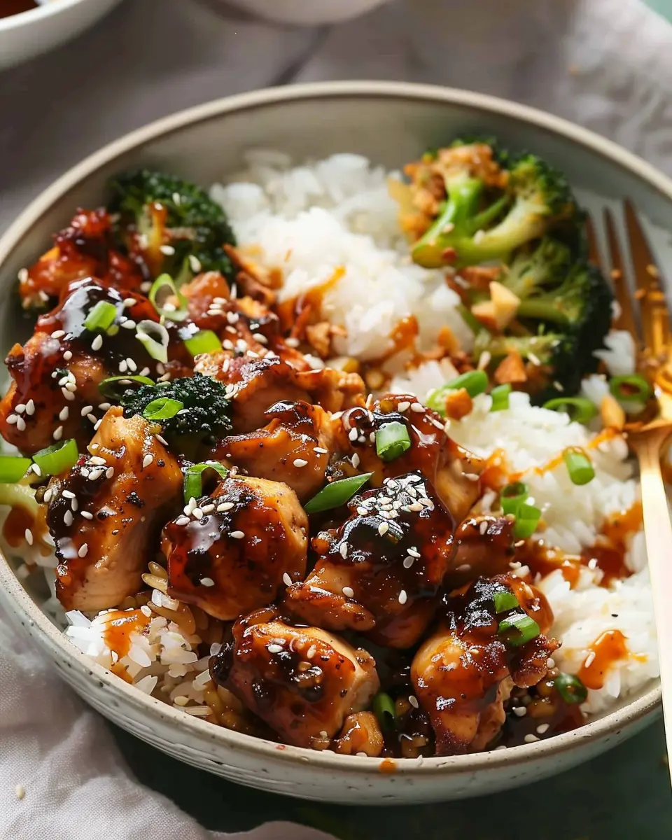 Sticky Chicken Rice Bowls: Easy, Flavorful Family Dinner Delight