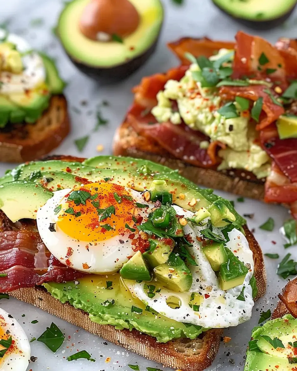 Avocado Toast Delight: Easy Recipes with Turkey Bacon and More