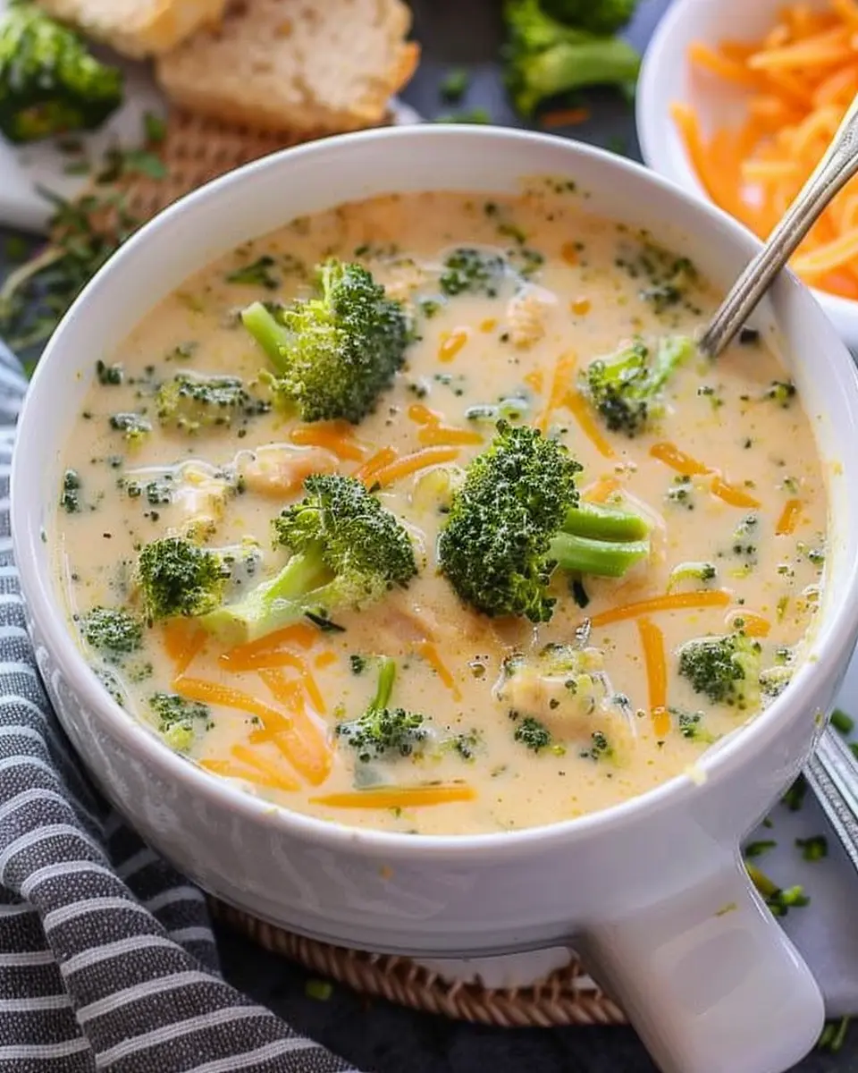 Broccoli Cheddar Soup: Wholesome Comfort with Turkey Bacon Twist