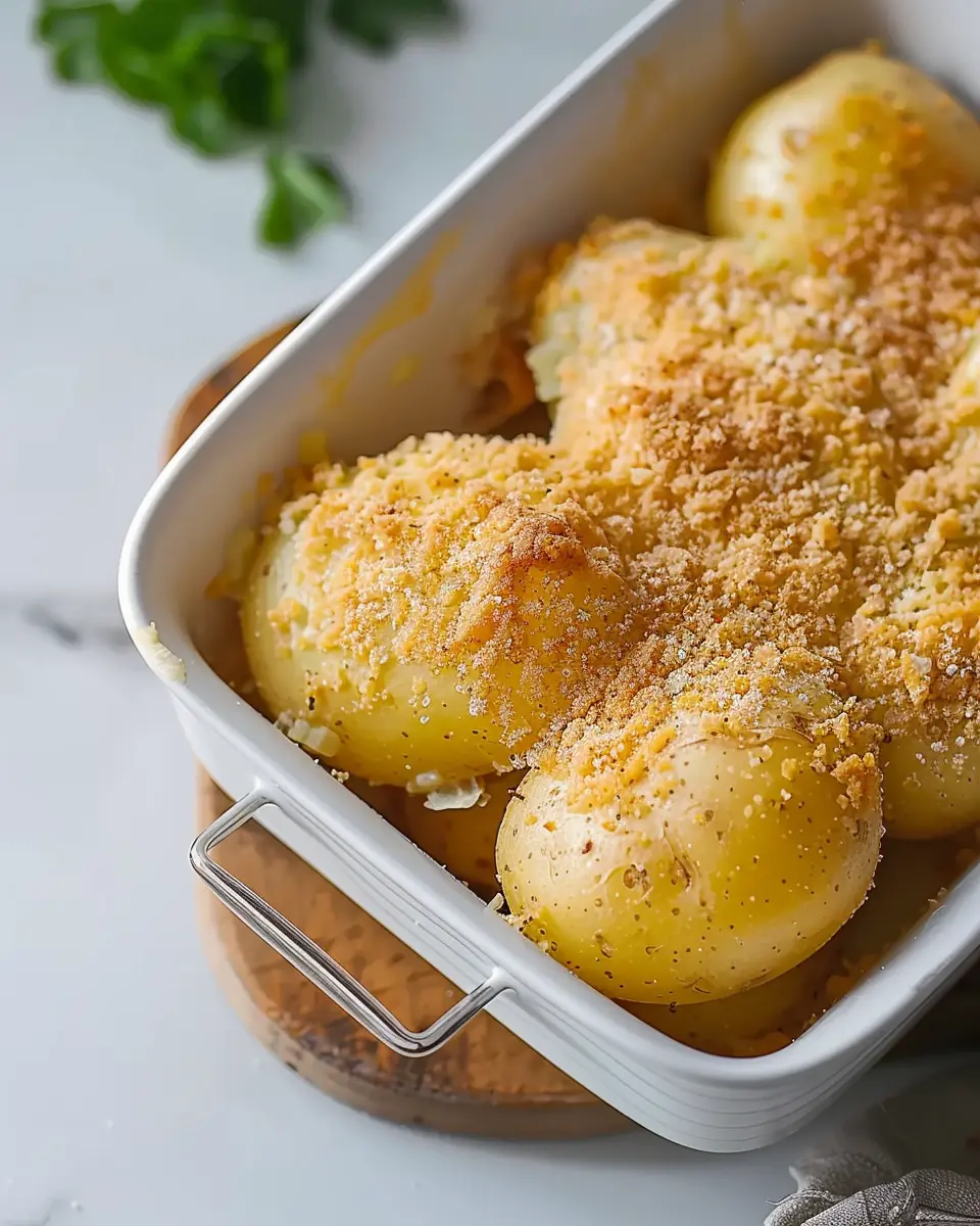 Classic Delmonico Potatoes: Indulgent Comfort Food with Turkey Bacon