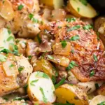 Slow Cooker Garlic Parmesan Chicken and Potatoes