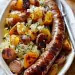 Chou braisé aux saucisses et aux patates douces