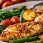 Parmesan Crusted Chicken Sheet Pan Dinner