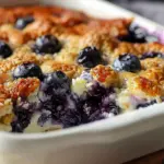 Blueberry Cottage Cheese Breakfast Bake