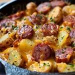 Cheesy Ranch Potatoes and Smoked Sausage