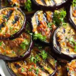 Tender Grilled Eggplant Slices with Barbecue Sauce