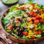 Southwest Salad with Avocado Dressing