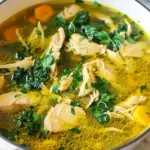 Chicken Soup with Ginger and Turmeric