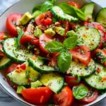 Tomato Cucumber & Avocado Salad