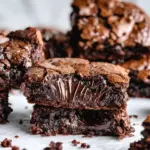 The BEST Fudgy Chewy Brookies