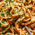 Vegan Creamy Sun Dried Tomato Pasta