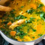Chicken Soup with Ginger and Turmeric
