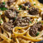 One-Pot Creamy Beef and Garlic Butter Pasta