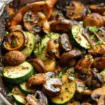 Skillet Zucchini and Mushrooms