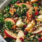 Autumn Kale Apple and Quinoa Salad