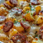 Cheesy Ranch Potatoes and Smoked Sausage