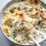 Creamy White Chicken Lasagna Soup
