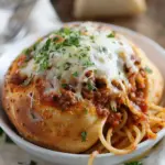 Bread Bowl Spaghetti