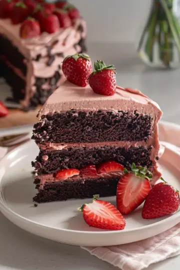 Strawberry Chocolate Cake