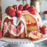 Strawberry Swirl Pound Cake