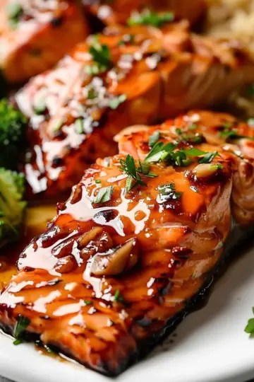 Honey Garlic Soy Glazed Salmon