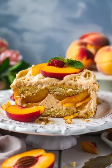 Brown Sugar Peach Cake