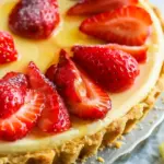 Lemon Curd Strawberry Cheesecake Tart