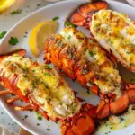 Grilled Lobster Tails w/ Garlic Parm Butter