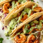 Shrimp Tacos with Avocado Crema