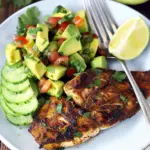 10-Minute Blackened Tilapia with Avocado Cucumber Salsa