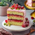 Raspberry Pistachio Cake