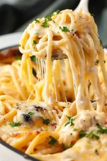 Cheesy Chicken Spaghetti
