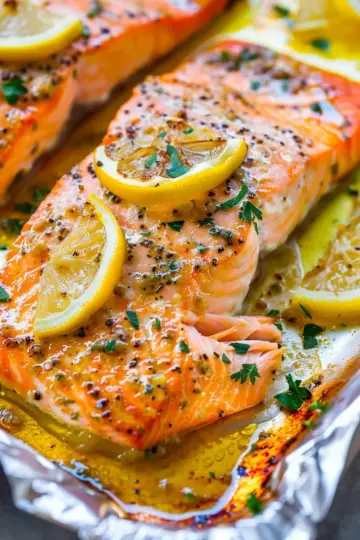 Sheet Pan Lemon Garlic Butter Salmon